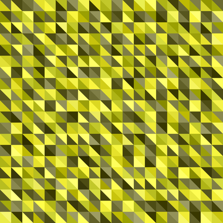 Triangle pattern. Seamless vector background with yellow, olive, yellow-green, khaki right trianglesのイラスト素材