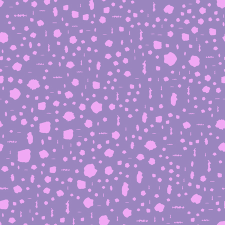 Violet blot pattern. Seamless vector background with rose blots on violet backdropのイラスト素材