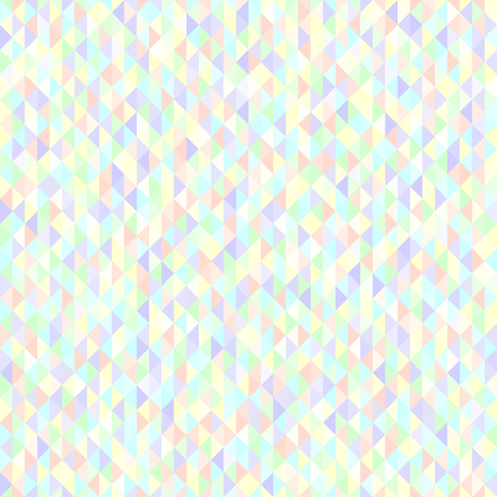 Triangle pattern. Vector seamless geometric background with violet, rose, cyan, yellow, green trianglesのイラスト素材