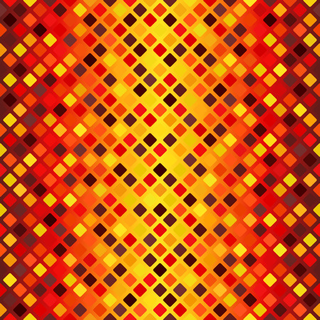 Diamond pattern. Seamless vector background with maroon, red, orange, gold, yellow rounded diamonds on gradient backdropのイラスト素材
