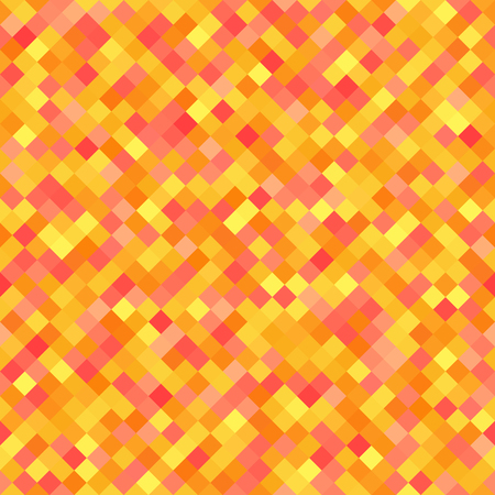 Diamond pattern. Seamless vector background with red, orange, yellow square diamondsのイラスト素材