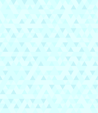 Cyan triangle pattern. Seamless vector background with dark and light blue trianglesのイラスト素材