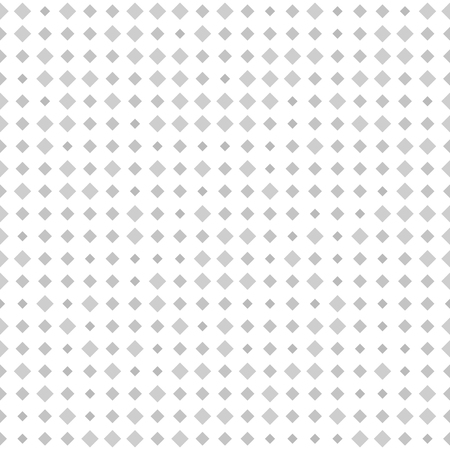 Diamond pattern. Vector seamless background with gray square diamonds of different size on white backdropのイラスト素材