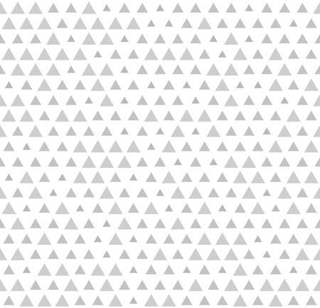 Seamless vector geometric background with gray triangles of different size on white backdropのイラスト素材