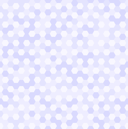 Hexagon pattern. Vector seamless geometric background with violet and light lavender hexagonsのイラスト素材