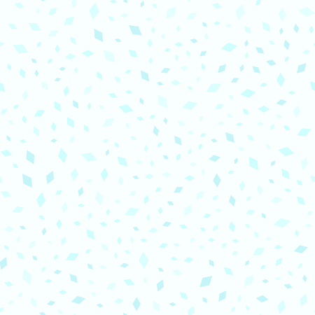 Cyan diamond pattern. Seamless vector background: cyan diamonds of different size on light blue backdropのイラスト素材