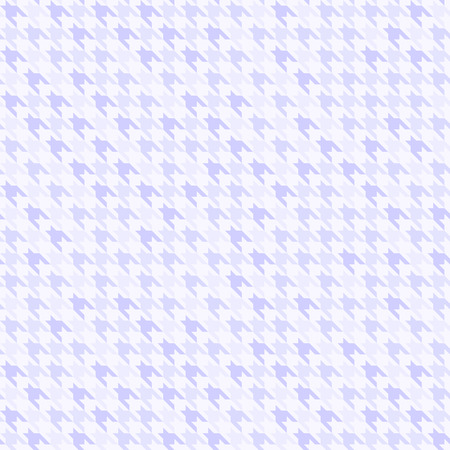 Houndstooth violet pattern. Seamless vector background: violet checkered shapes on light lavender...