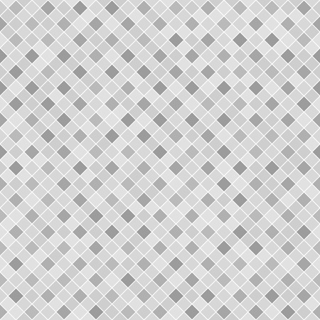 Gray checkered diamond pattern. Seamless vector background - dark and light square diamonds on white backdropのイラスト素材
