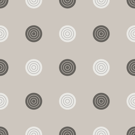 Checkers pattern. Seamless vector game background with black and white draughts on beige backdropのイラスト素材