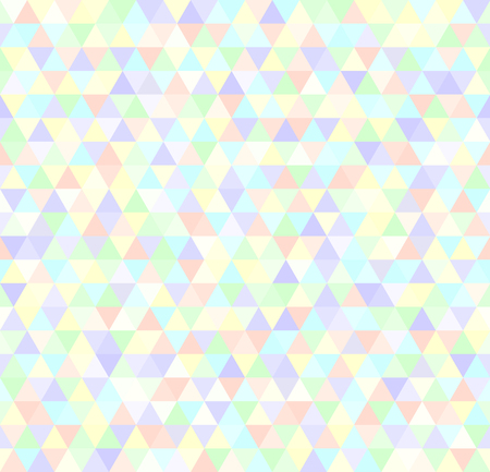Vector seamless background with violet, rose, cyan, yellow, green trianglesのイラスト素材