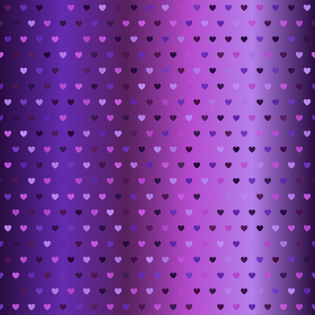 Heart pattern. Hearts of different color on gradient backdropのイラスト素材