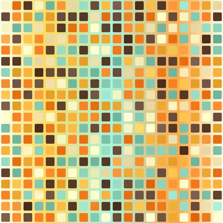 Square pattern. Seamless vector background - colourful rounded squares on gradient backdropのイラスト素材