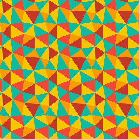 Low poly bright mosaic pattern. Seamless vector background.のイラスト素材