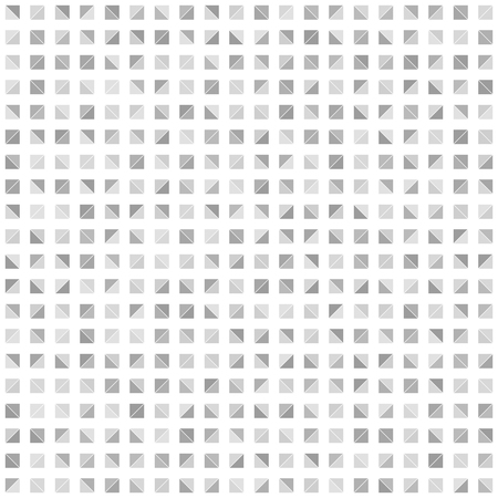 Gray right triangle pattern. Seamless vector background - dark and light gray triangles on white backdropのイラスト素材