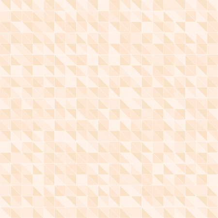 Peach right triangle pattern. Seamless vector background - orange triangles on light beige backdropのイラスト素材