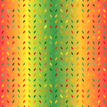 Glowing polygon pattern. Seamless vector background - red, light green, yellow, green, orange parallelograms on gradient backdrop