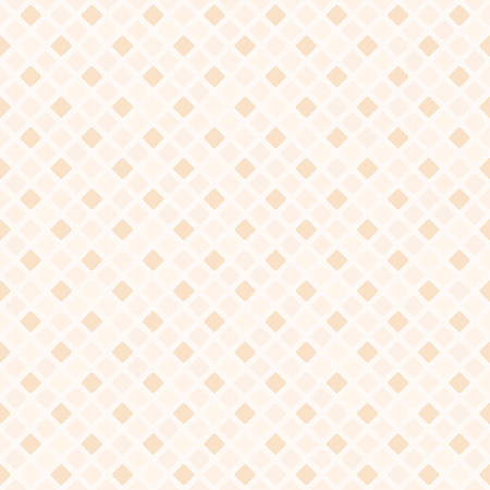 Peach diamond pattern. Seamless vector background - orange rounded diamonds on light backdropのイラスト素材