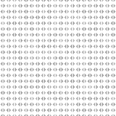 Triangle pattern. Vector seamless geometric background - gray triangles of different size on white backdropのイラスト素材