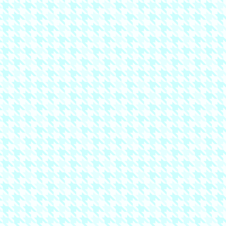 Cyan houndstooth background. Seamless vector pattern - blue ornament on light cyan backdropのイラスト素材