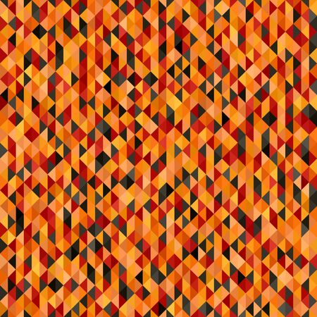 Triangle pattern. Seamless vector background with red, peach, black, orange, pumpkin trianglesのイラスト素材