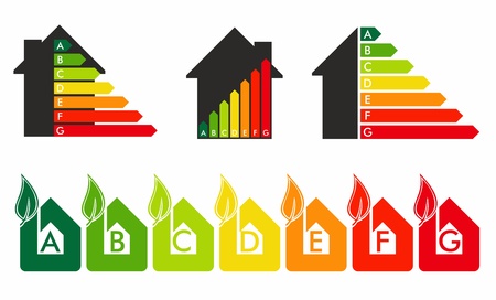 Energy efficiency concept in homeのイラスト素材