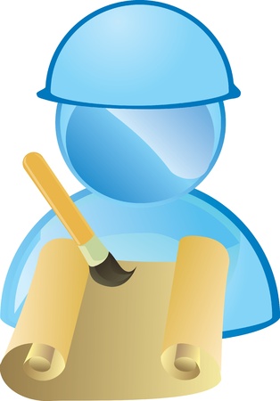 Engineer design drawings のイラスト素材