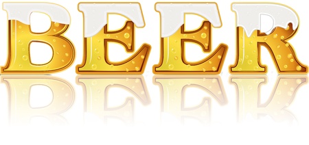 beer wordのイラスト素材