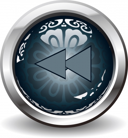 forward button-with a retro patternのイラスト素材