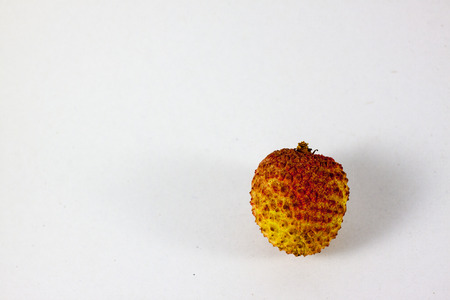 Litchi isolated on white backgroundの写真素材