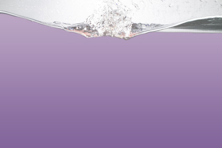all color, Water  and air bubbles over white backgroundの写真素材