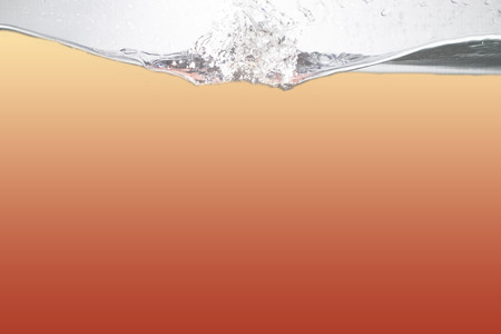 all color, Water  and air bubbles over white backgroundの写真素材