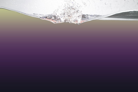 all color, Water  and air bubbles over white backgroundの写真素材