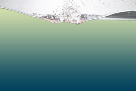all color, Water  and air bubbles over white backgroundの写真素材