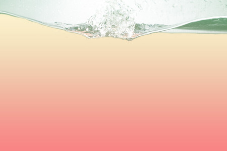 all color, Water  and air bubbles over white backgroundの写真素材