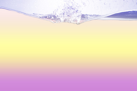 all color, Water  and air bubbles over white backgroundの写真素材