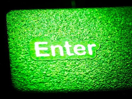 soft focus   keyboard enterの写真素材