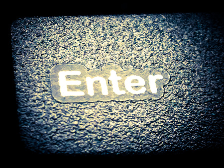 soft focus   keyboard enterの写真素材