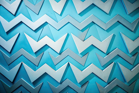 Blue abstract background with geometric pattern.の素材