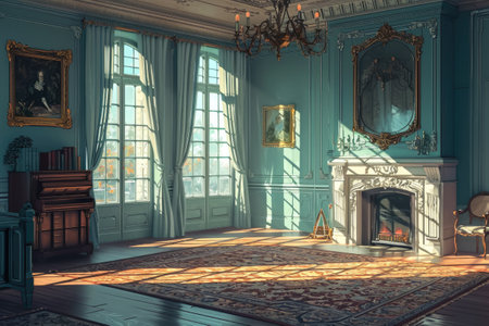 Luxury classic interior of the room.の素材