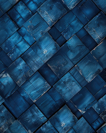 Abstract blue wooden wall background.の素材