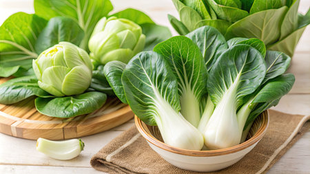 Bok choy (chinese cabbage) - healthy food styleの素材