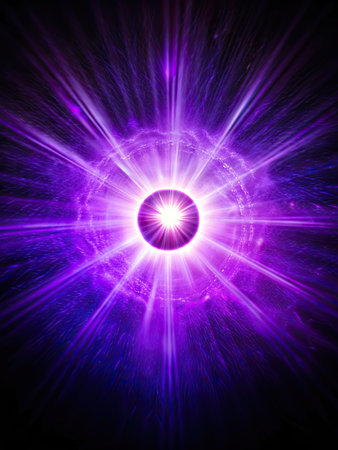 Abstract background. Purple - blue palette. Raster fractal graphics.の素材