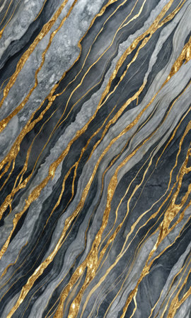 Luxury marble texture with golden veins.の素材