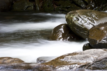This is the part of waterfall taken in the south of Thailand. Itの写真素材