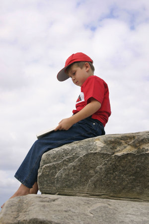 Reading or Studyingの写真素材