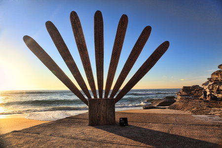 Bondi Beach, Australia - November 3,  2013  Sculpture By The Sea, Bondi 2013  Annual cultural event that showcases emerging artists from around the world  Sculpture titled のeditorial素材