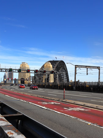 Milsons Point, Nth Sydney, Australia - October 6, 2013   The Cahill  Expressway leading onto the...