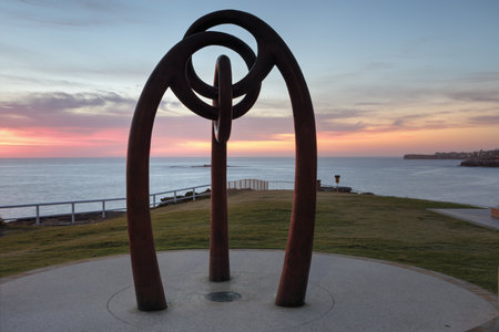 Memorial to the victims of the Bali bombing, Coogee Beachh at sunrise. の写真素材