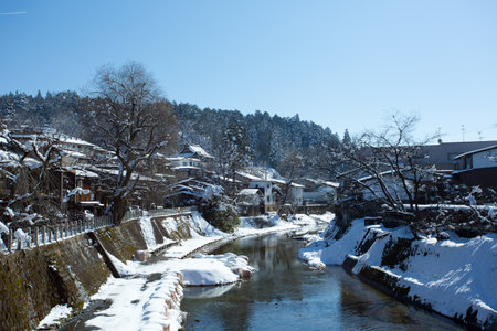Takayama is a town located in the Japan Alps area. Founded about 300 years ago, Takayama is knonw as Little Kyoto, and voted as the most beautiful old town in Japan.のeditorial素材