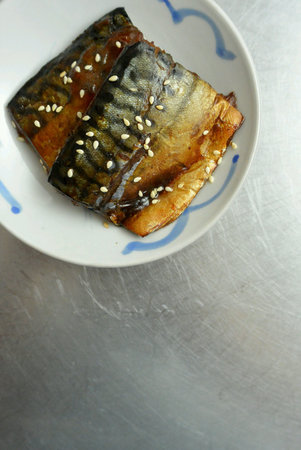 Asian Food Grilled Teriyaki Mackerel Fish Filletの素材